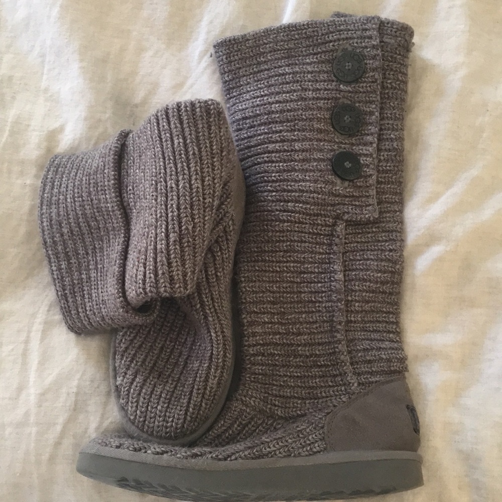 Tall UGG knit boots